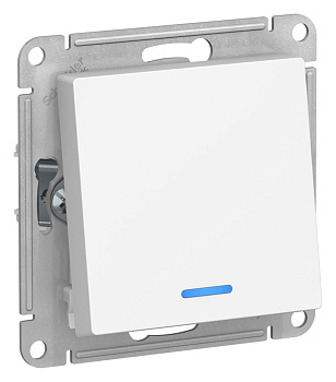 Переключатель одноклавишный AtlasDesign SE с подсветкой лотос в Уссурийске