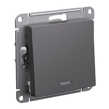 Переключатель одноклавишный AtlasDesign SE с подсветкой базальт в Уссурийске