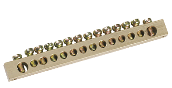 Шина IEK PEN "земля-ноль" 6х9мм 14/2 (14групп/креп по краям) в Уссурийске