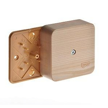 Коробка распределительная для кабель-канала 80х80х25мм сосна в Уссурийске