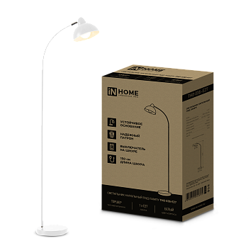 Светильник напольный под лампу ТНО 03-Е27Б 230В белый плафон, белый корпус IN HOME в Уссурийске
