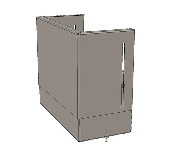 Цоколь верхний с компенсатором (110х300х150) EKF Basic в Уссурийске