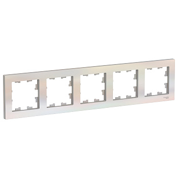 Рамка пятиместная AtlasDesign SE жемчуг в Уссурийске