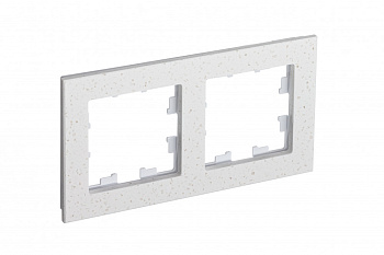 Рамка двойная AtlasDesign Nature SE мрамор крем роял в Уссурийске