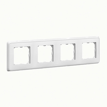 Рамка четырехместная CARIVA Legrand белая в Уссурийске