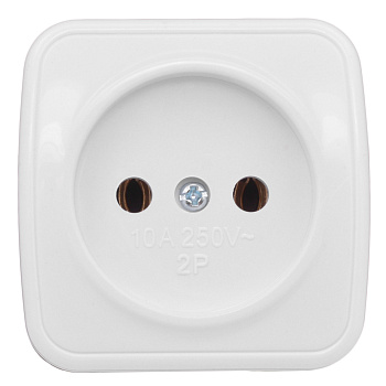 Розетка одинарная НАКЛАДНАЯ Минск EKF белая в Уссурийске