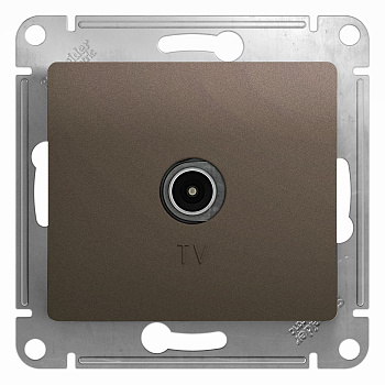 Розетка телевизионная GLOSSA Schneider Electric шоколад в Уссурийске