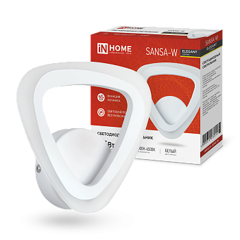 Светильник светодиодный ELEGANT SANSA-W 15Вт 230В 3000-6500K 1200Лм STEP COLOR белый IN HOME в Уссурийске