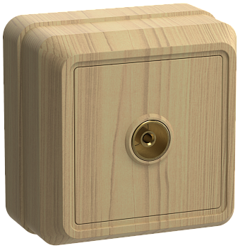 РТВ20-ОС Розетка 1местная телевизионная ОКТАВА (сосна) IEK в Уссурийске
