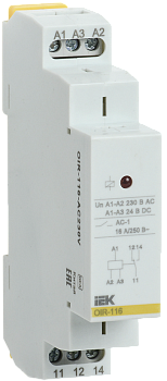 Реле промежуточное OIR 1 контакт 16А 230В AC IEK в Уссурийске