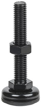 ITK Регулируемая опора (ножка), резьба М12 90x34 мм, черная в Уссурийске