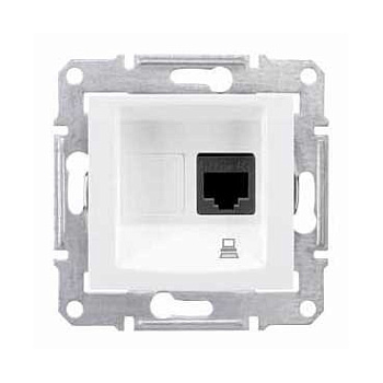 Розетка компьютерная SEDNA Schneider Electric белая в Уссурийске