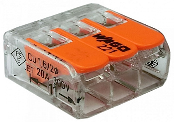 Зажим WAGO клеммный 221-413 3x4 в Уссурийске