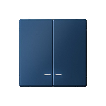 ARTGALLERY 2-клавишный ВЫКЛЮЧАТЕЛЬ с подсветкой, сх.5а, 10АХ, механизм, АКВАМАРИН в Уссурийске