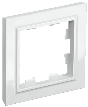 Рамка одинарная BRITE IEK белая в Уссурийске