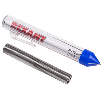 Припой с канифолью 20гр. d=1.0мм (Sn60 Pb40 Flux 2.2%) REXANT в Уссурийске