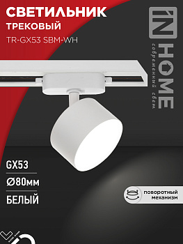 Светильник трековый TR-GX53 SBM-WH белый IN HOME в Уссурийске