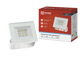Прожектор светодиодный СДО-7 20Вт 230В 6500К IP65 белый IN HOME в Уссурийске