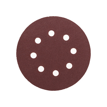 Диск абразивный на ворсовой основе, на липучке, перфорированный, P180, 125мм, 10 шт. KRANZ в Уссурийске