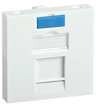 Вставка 45х45мм для 1 модуля Keystone Jack с маркером ITK в Уссурийске