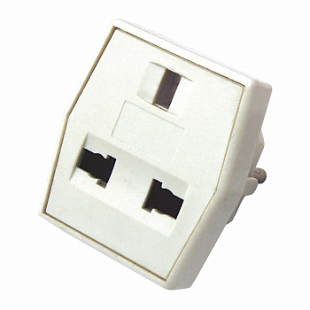 Сетевой переходник «Квадрат» белый REXANT в Уссурийске