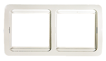 Рамка двойная горизонтальная CLASSICO белая 2302H IN HOME в Уссурийске