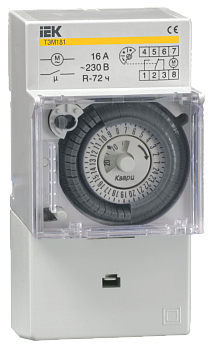 Таймер ТЭМ181 аналоговый 16А 230В на DIN-рейку IEK в Уссурийске
