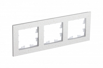 Рамка тройная AtlasDesign Nature SE мрамор крем роял в Уссурийске