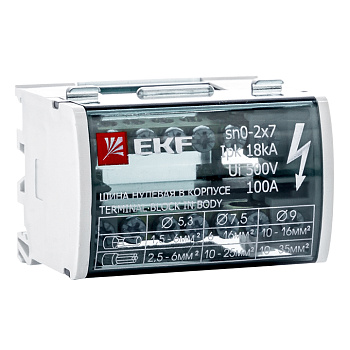 Шина нулевая в корпусе (2х7) EKF PROxima в Уссурийске