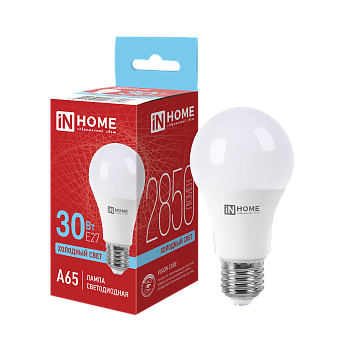 Лампа светодиодная LED-A65-VC 30Вт 230В Е27 6500К 2850Лм IN HOME в Уссурийске