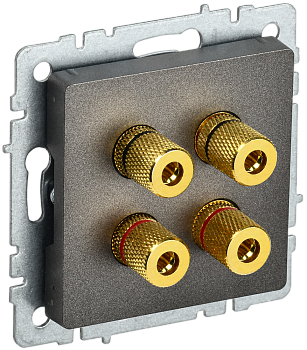 Аудиорозетка четырехместная BRITE IEK бронза в Уссурийске