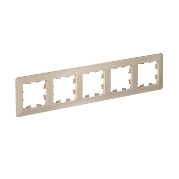 Рамка пятиместная AtlasDesign AIR SE ПЕСОЧНЫЙ/дымчатая белая в Уссурийске