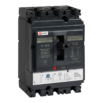 Выключатель автоматический ВА-99C (Compact NS) 160/80А 3Р 36кА EKF PROxima в Уссурийске