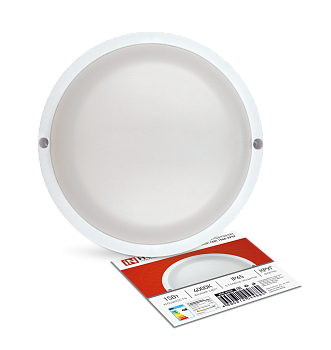 Светильник светодиодный герметичный СПП 1540-КРУГ 15Вт 4000К 1350Лм IP65 140мм IN HOME в Уссурийске