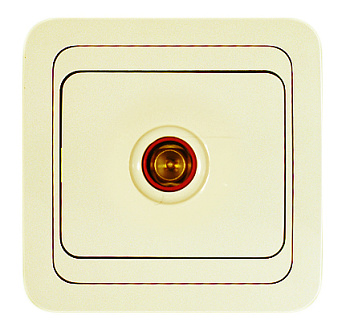 Розетка телевизионная МИМОЗА MAKEL крем в Уссурийске