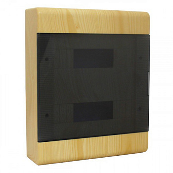 Щит распределительный навесной пластиковый ЩРН-П-24 модуля 370х302х95мм IP40 сосна в Уссурийске