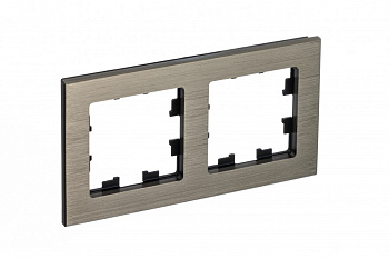 Рамка двойная AtlasDesign Nature SE металл латунь в Уссурийске