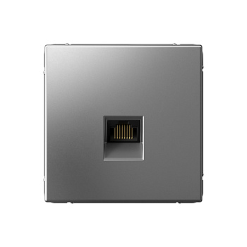 ARTGALLERY РОЗЕТКА компьютерная RJ45, кат. 6A, механизм, СТАЛЬ в Уссурийске