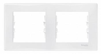 Рамка двойная SEDNA Schneider Electric белая в Уссурийске