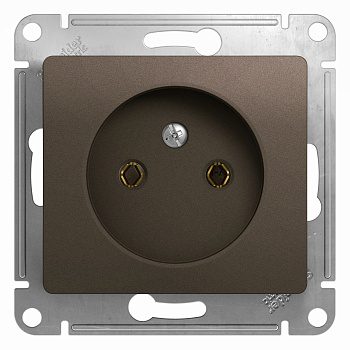 Розетка одинарная Glossa SE шоколад в Уссурийске