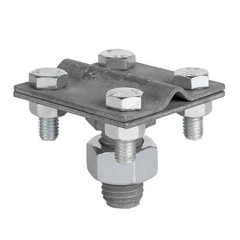 Зажим прута на штыре (пластина 56х56мм) HZ EKF PROxima в Уссурийске