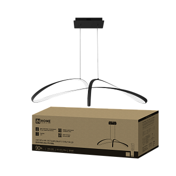 Светильник светодиодный ESTETIKA DALI-FX-90BL 90Вт 230В 3000-6500K 920х245x230мм 1.2м трос ДУ черный IN HOME в Уссурийске