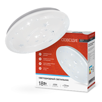 Светильник светодиодный серии DECO СОЗВЕЗДИЕ 18Вт 230В 6500К 1620Лм 260х55мм IN HOME в Уссурийске