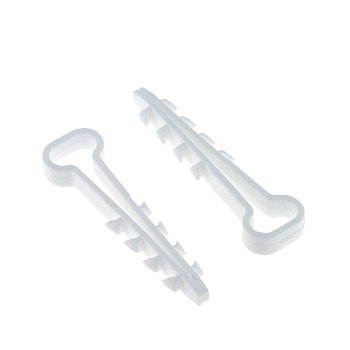 Дюбель-хомут (6х14 мм) для плоского кабеля белый (50 шт.) EKF PROxima в Уссурийске