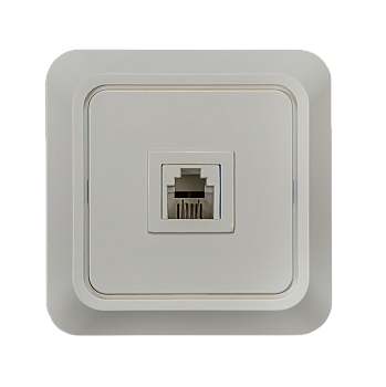 Розетка телефонная BOLLETO белая накладная 7034 IN HOME в Уссурийске