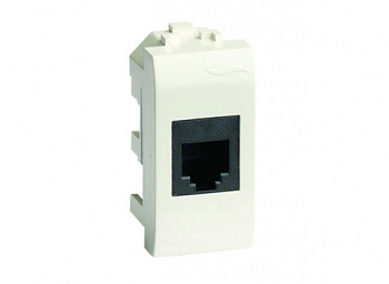 Розетка компьютерная RJ45 кат.5e экран., 8P8C, Brava, белая, 1мод DKC в Уссурийске