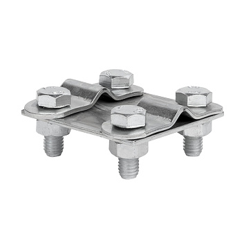 Зажим контрольный прут-прут (пластина 57х57мм) HZ EKF PROxima в Уссурийске