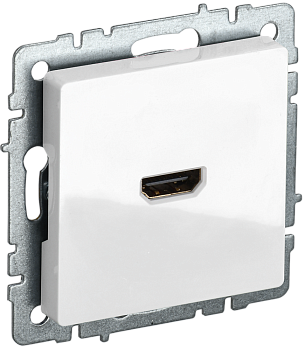 Розетка HDMI BRITE IEK белая в Уссурийске
