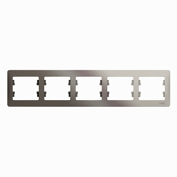 Рамка пятиместная Glossa SE платина в Уссурийске