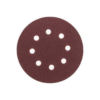 Диск абразивный на ворсовой основе, на липучке, перфорированный, P100, 125мм, 10 шт. KRANZ в Уссурийске